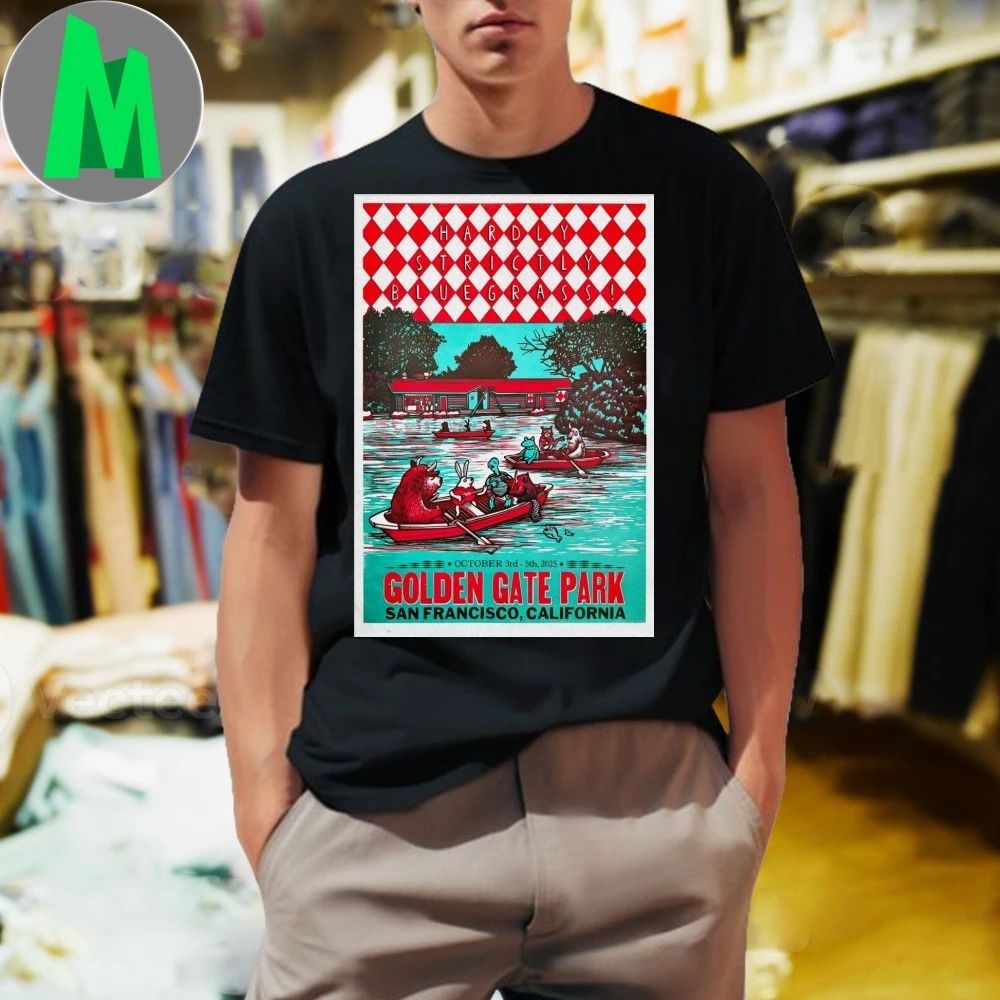 Hardly Strictly Bluegrass Oct 3-5 2025 Golden Gate Park In San Francisco CA Poster Shirt
