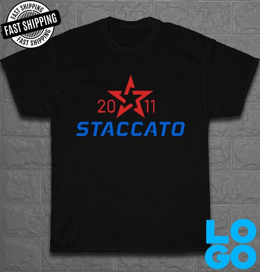 New Tshirt Staccato Firearms Logo Men's Funny T-Shirt Made In USA Size S to 5XL