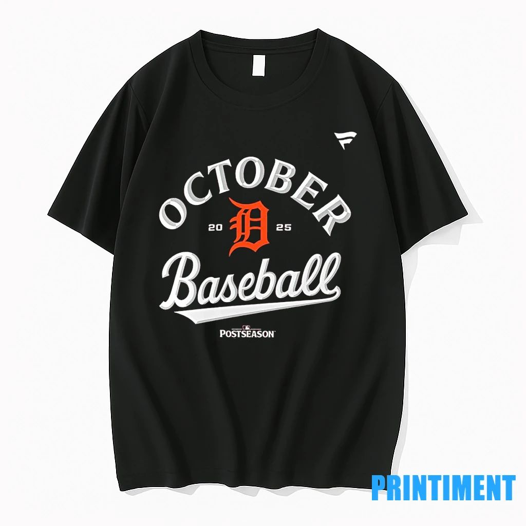 Detroit Tigers October Baseball 2025 Mlb Postseason Tshirts Sweater