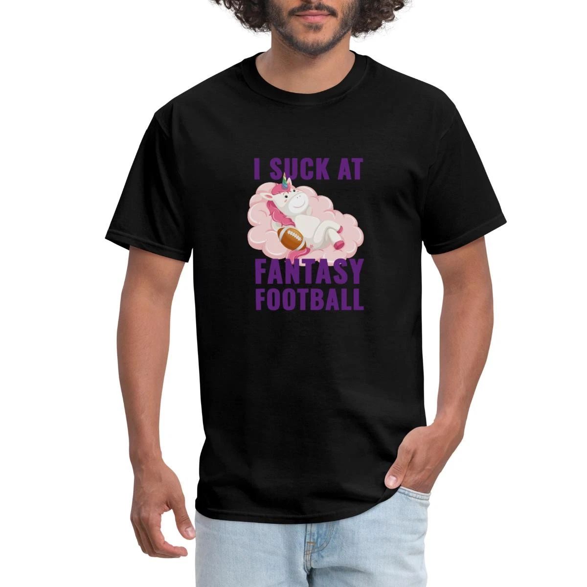 I Suck At Fantasy Football Unicorn Men's T-Shirt