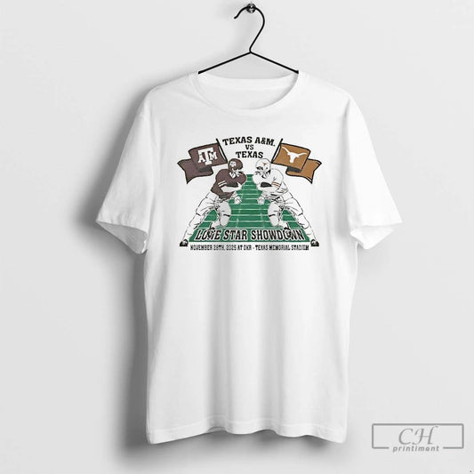 Premium Texas Longhorns Vs Texas Am 2025 Lone Star Showdown T Shirts