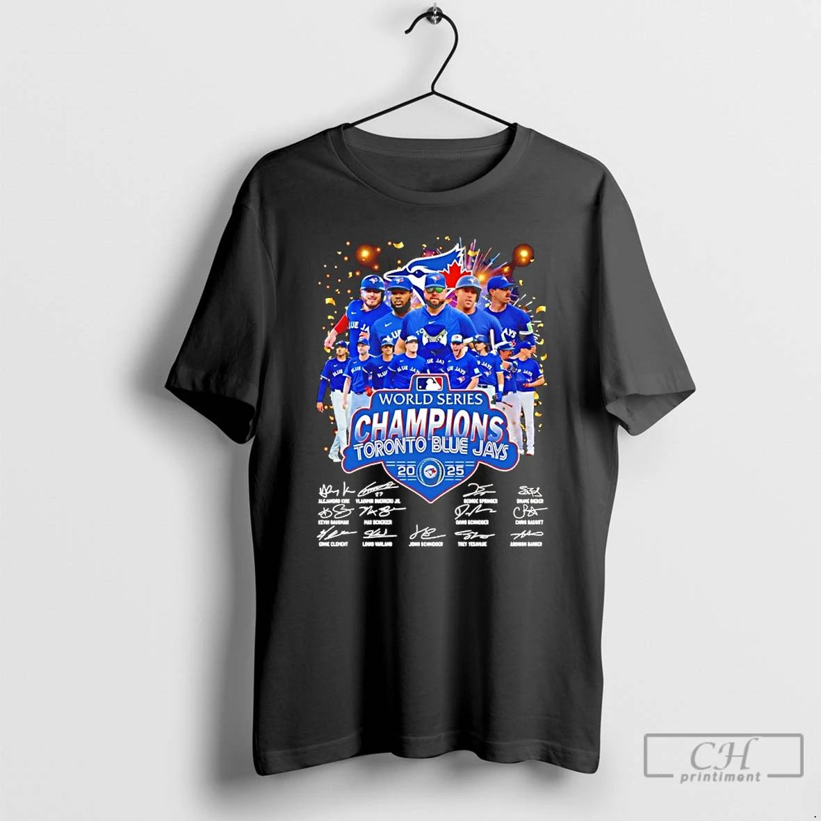Classic Toronto Blue Jays 2025 World Series Champions Signatures T Shirts