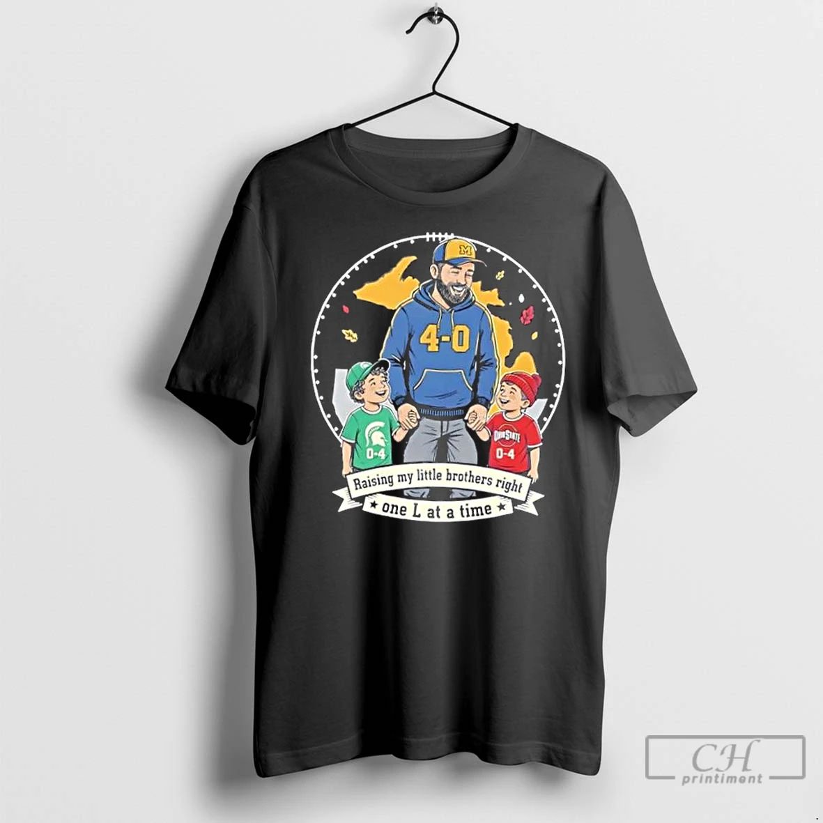 Classic Michigan 4 0 Rivalry College Football Go Blue Little Brother