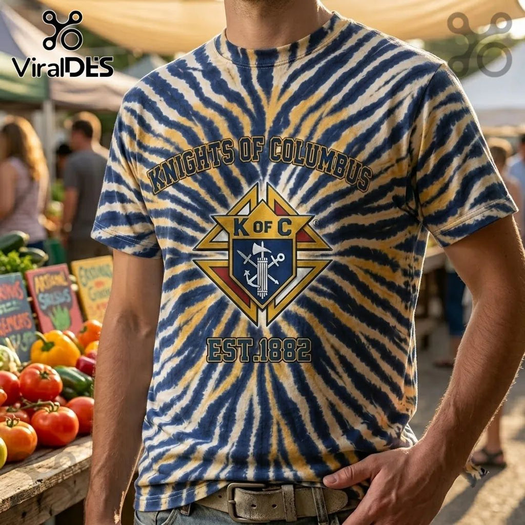 Knights of Columbus EST1882 Tie Dye T-Shirt