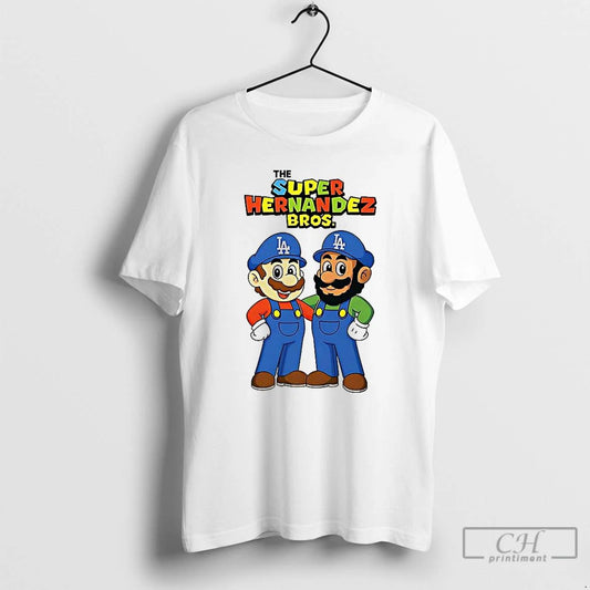 Premium Kike Hernandez Los Angeles Dodgers Baseball The Super Hernandez Bros T Shirts