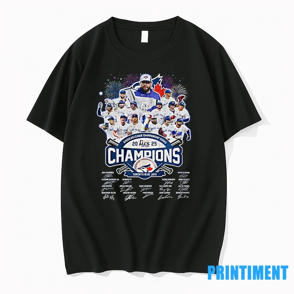 Toronto Blue Jays 2025 Alcs Champions Mlb Baseball Signatures Tshirts Sweater
