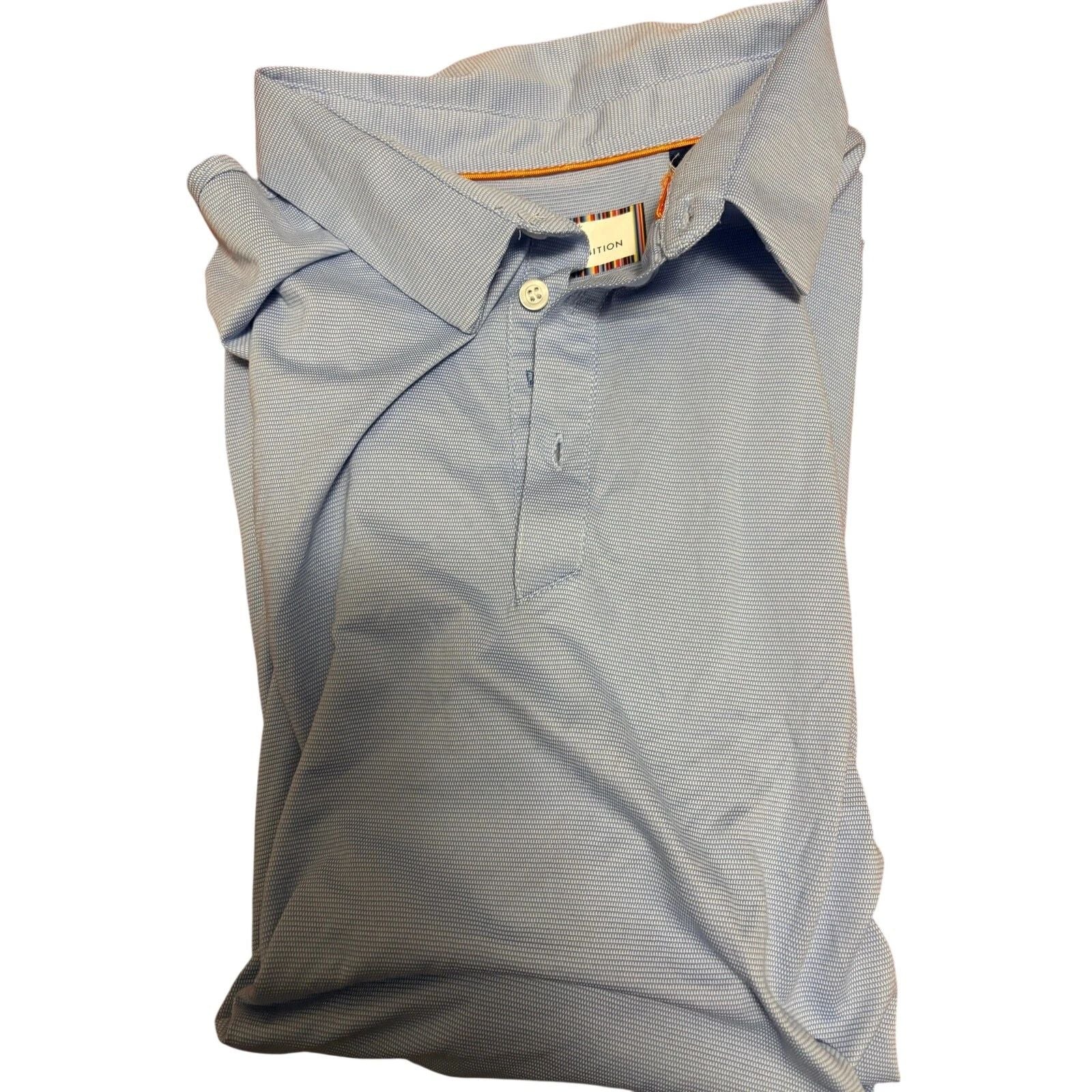 Modern Ambition Men's Stretch Moisture Wicking Shirt XXL Light Blue