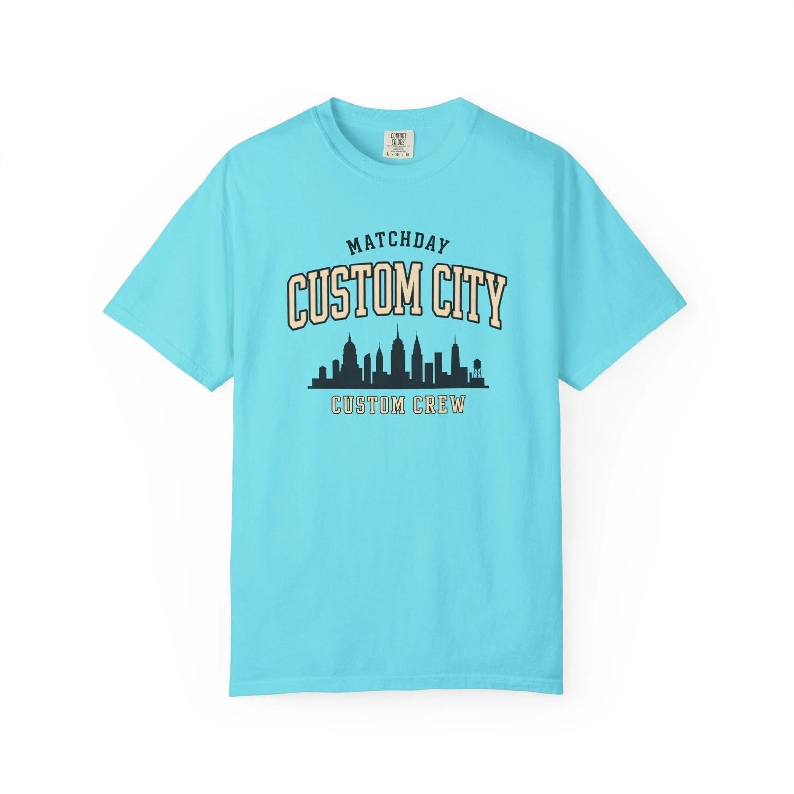 Custom Matchday Crew Soccer Shirt | Personalized City Football Squad Tee |