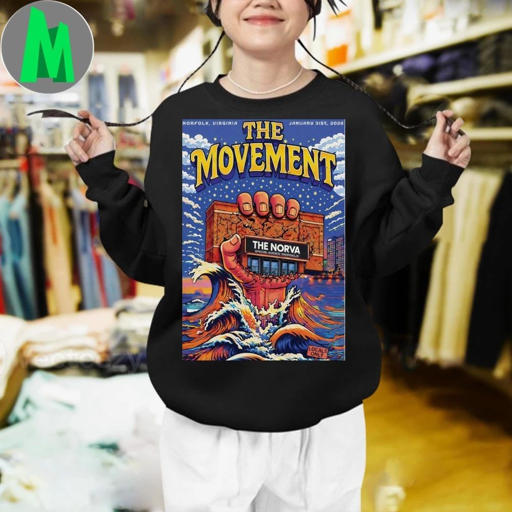 The Movement The Norva In Norfolk Va Jan 31 2026 Poster T-shirt