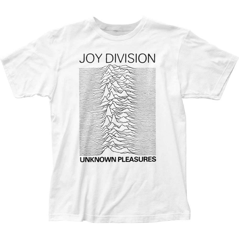 Joy Division Unknown Pleasures Mens T Shirt Music Classic Band Tee New White