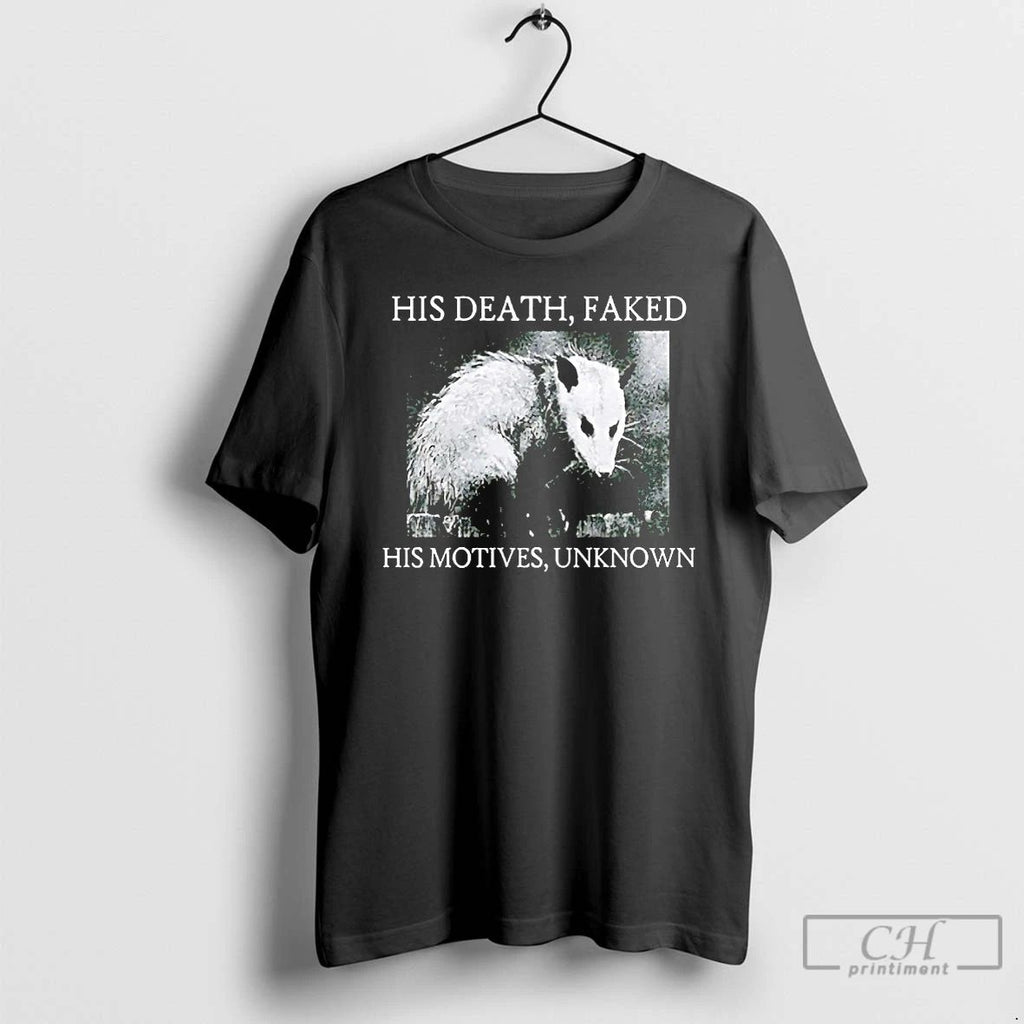Classic Virginia Opossum His Death Faked His Motives Unknown T Shirts