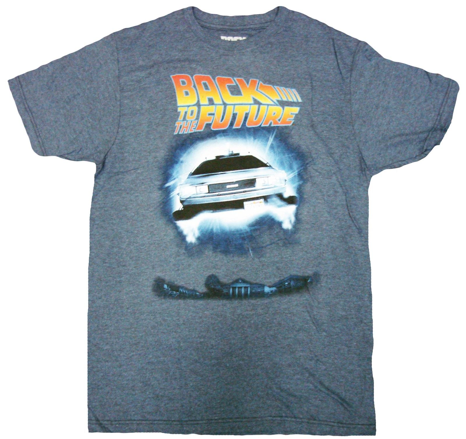Back to the Future Blue Future Adult T-Shirt - Fantasy Science Fiction Movie T