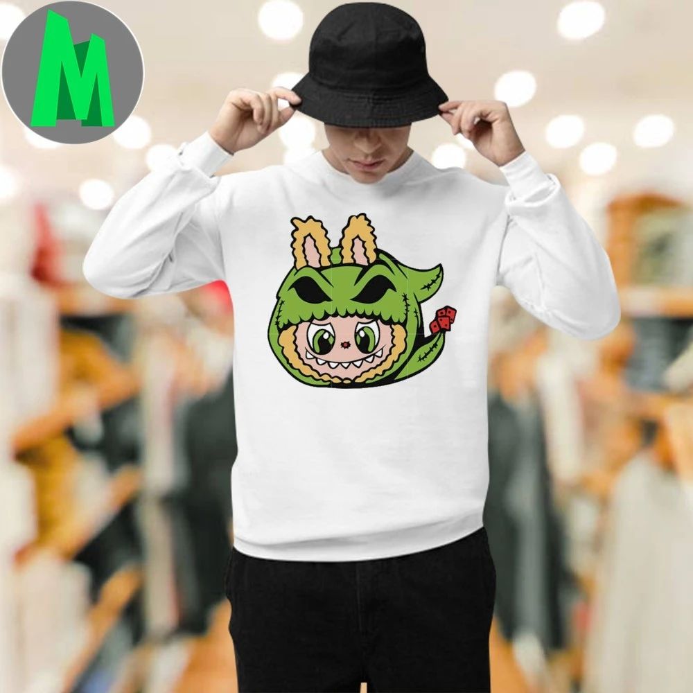 Labubu oogie boogie head green oogie boogie T-Shirt