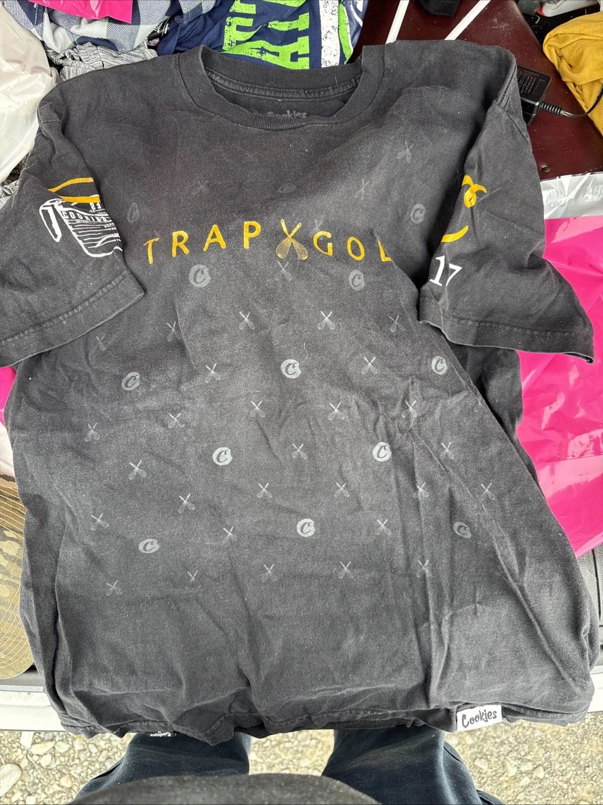 Cookies Trap God Shirt L Hip Hop Street Wear