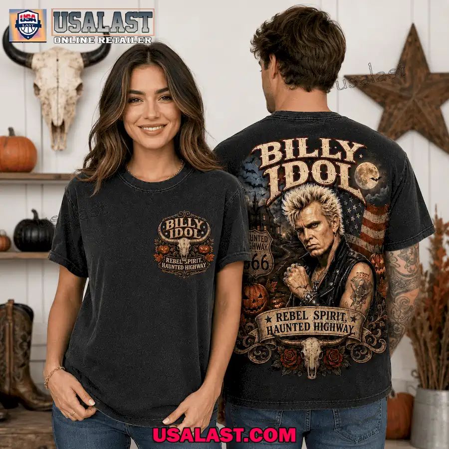 Billy Idol Rebel Spirit Halloween Rock 3D T-Shirt