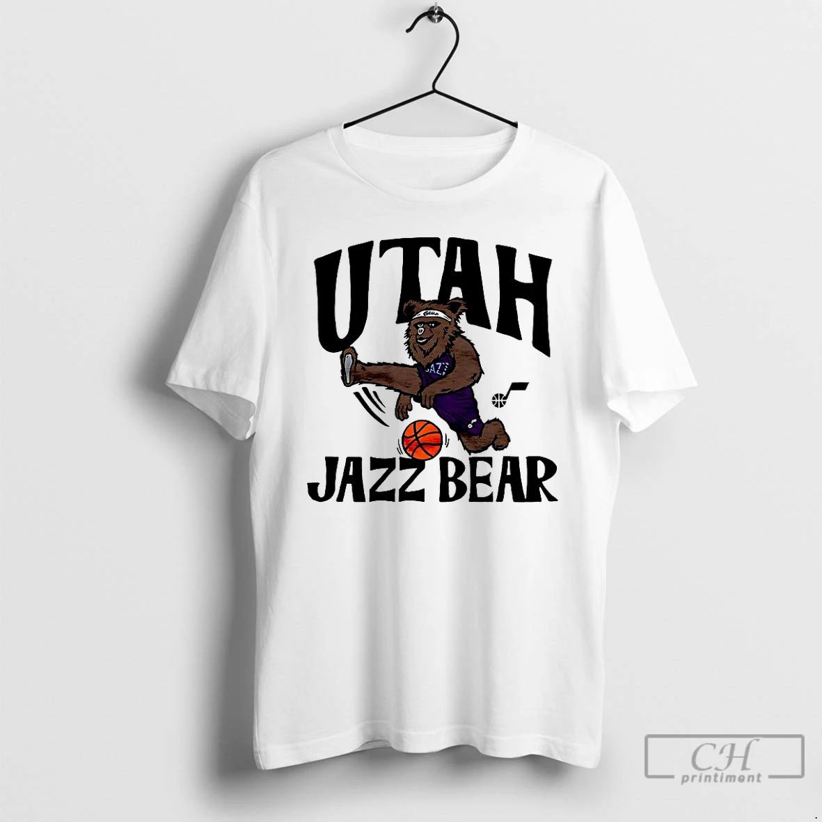 Classic Utah Jazz Basketball The Jazz Bear Mascot T Shirts