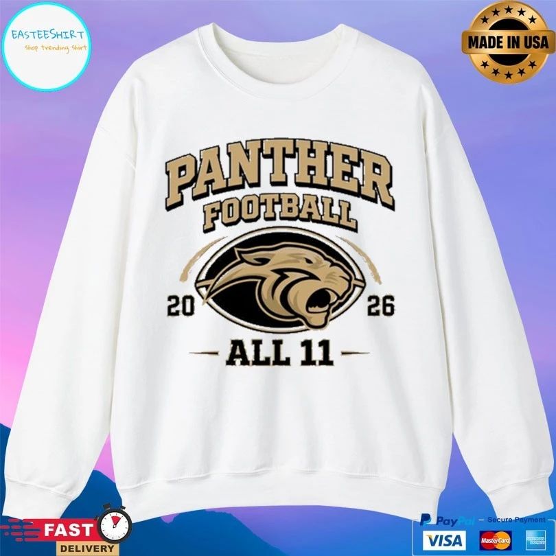 Plano East Crown Trio Panther Football All 11 2026 T-shirt