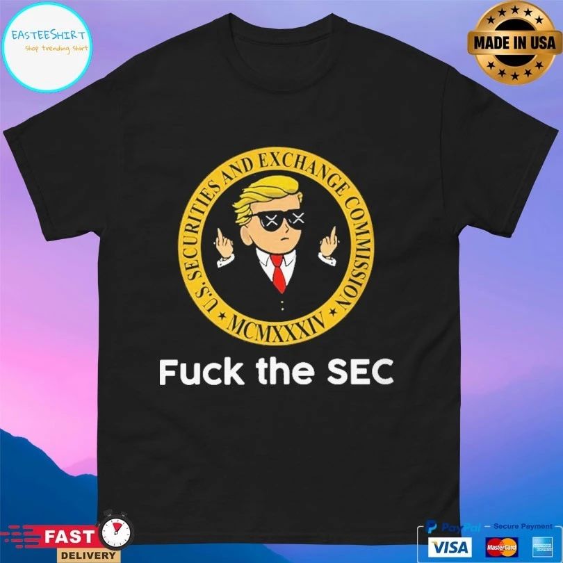 Fuck The Sec Us Securities And Exchange Commission MCMXXXIV T-shirt