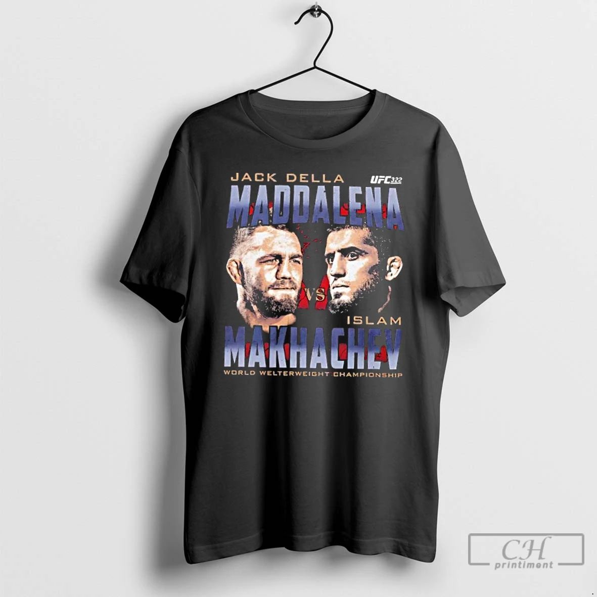 Premium Ufc 322 Della Maddalena Vs Makhachev Heads T Shirts