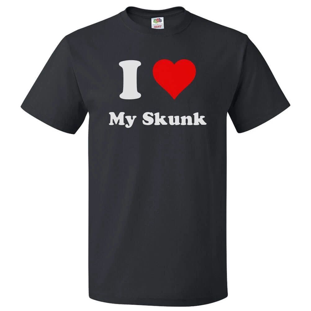 I Love My Skunk T shirt I Heart My Skunk Tee