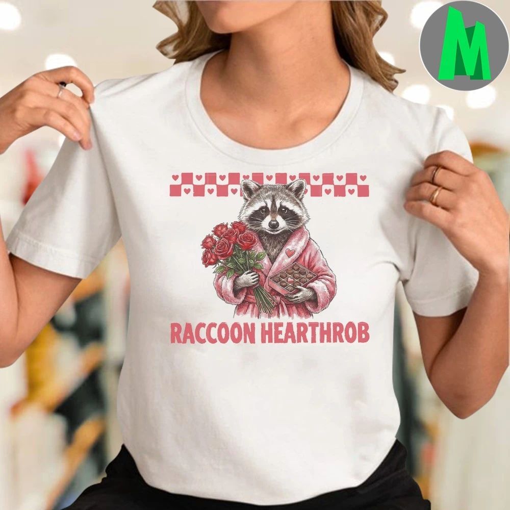 Original Raccoon Hearthrob Valentine T-Shirt