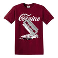 Enjoy Cocaine Drug T-Shirt Razor Blade Funny Party Gift Joke Novelty T shirt Tee