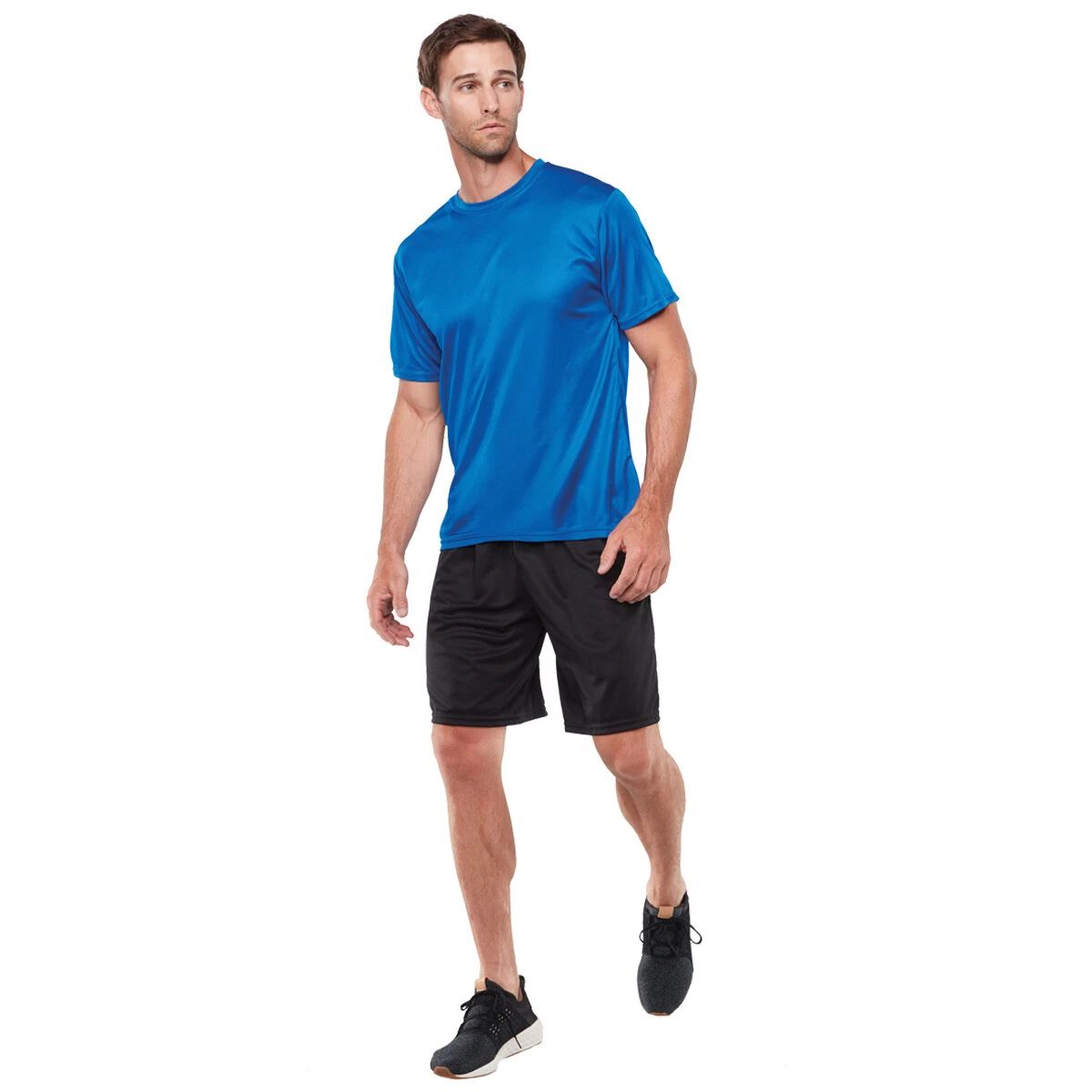 Augusta Sportswear Men's Crew Neck Moisture Wick Self Short Sleeves T-Shirt 790