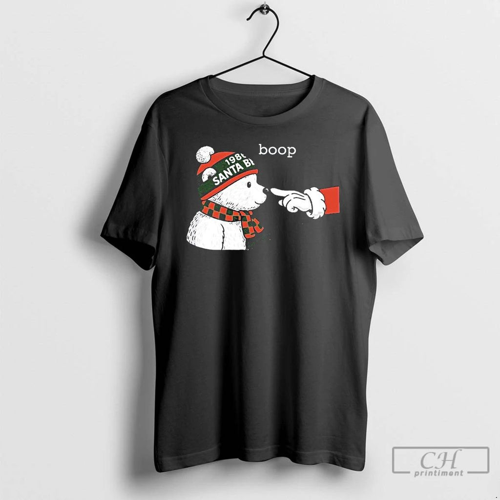 Premium Santa Bear Boop Minnesota Christmas T Shirts