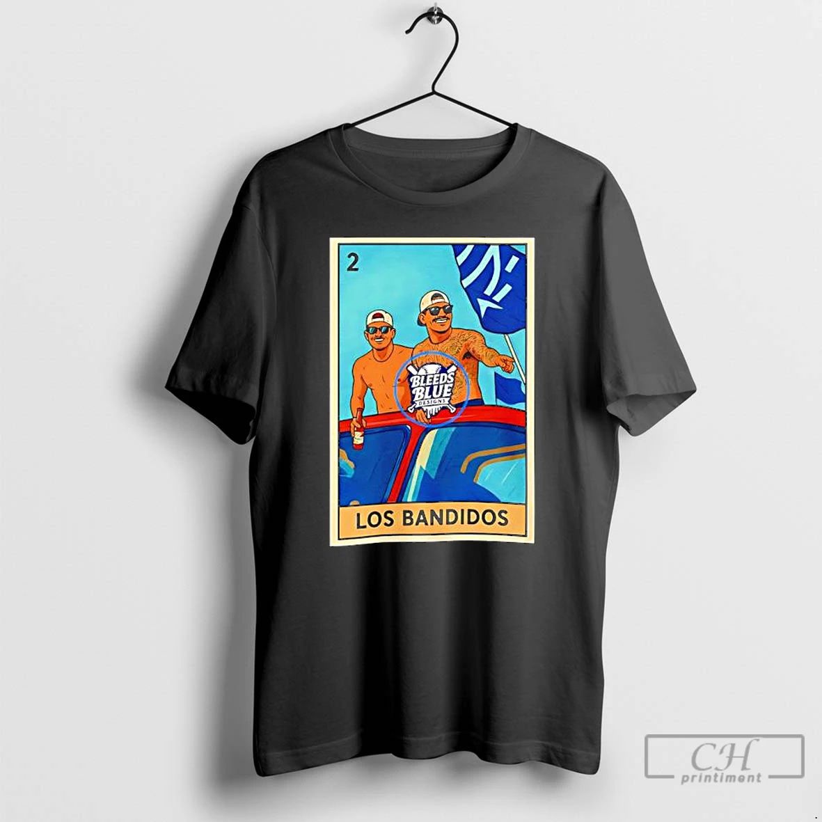 Premium Dodgers Kike And Banda Los Bandidos Loteria Card T Shirts