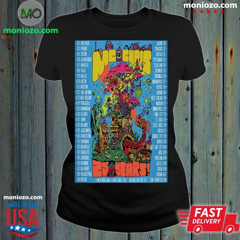 MC Chris Celebrates 25 Years National Tour Poster Shirt