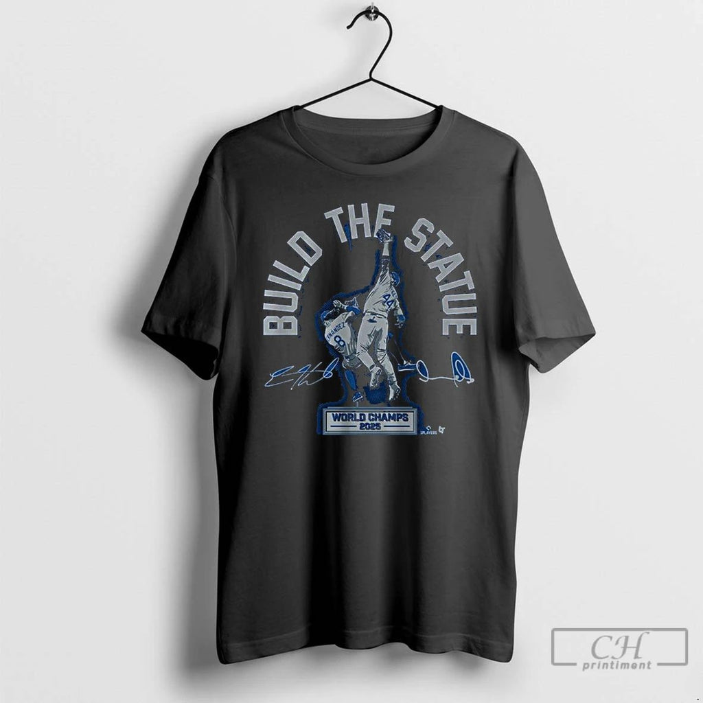 Premium Andy Pages And Kike Hernandez Build The Statue World Champs T Shirts