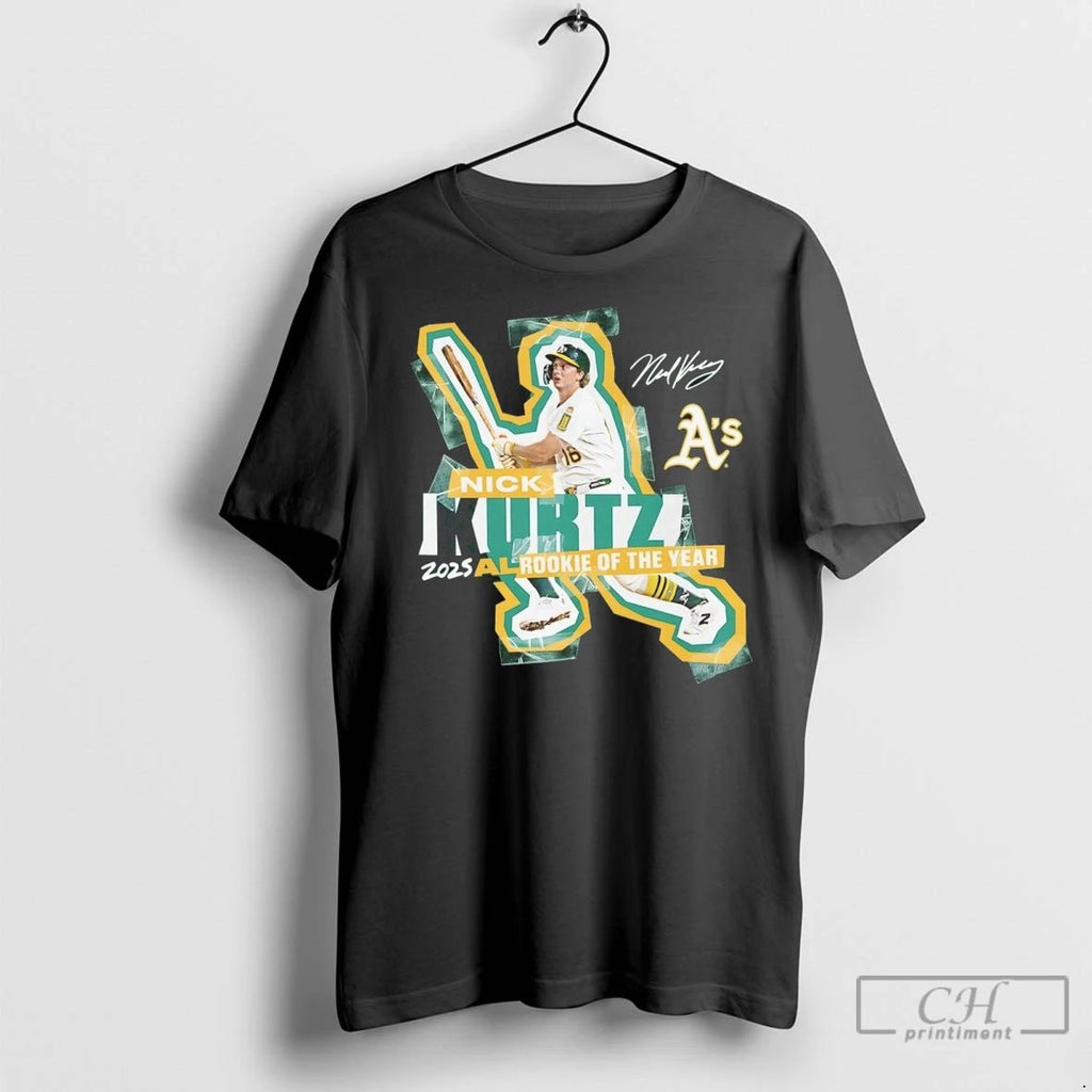 Premium Athletics Nick Kurtz 2025 American League Rookie Of The Year Signature