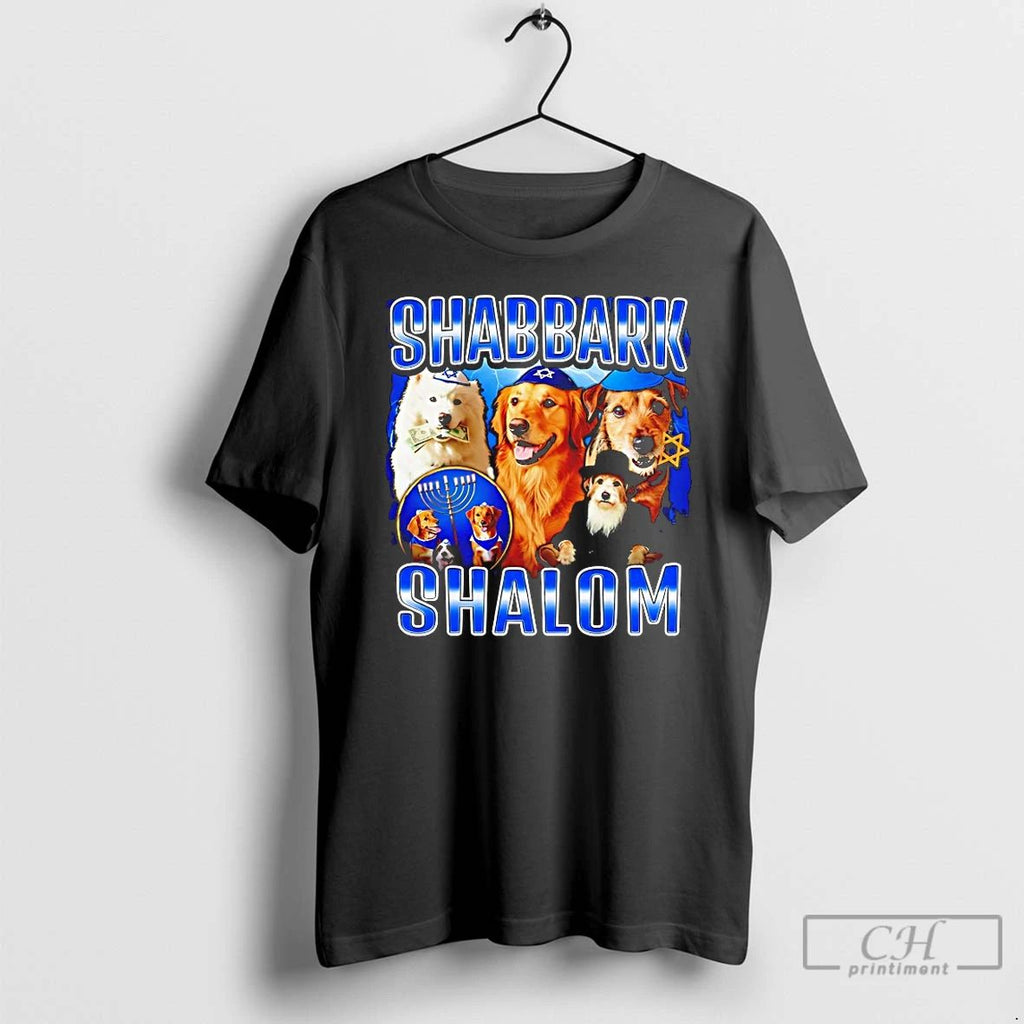 Premium Shabbark Shalom Jewish Dogs T Shirts