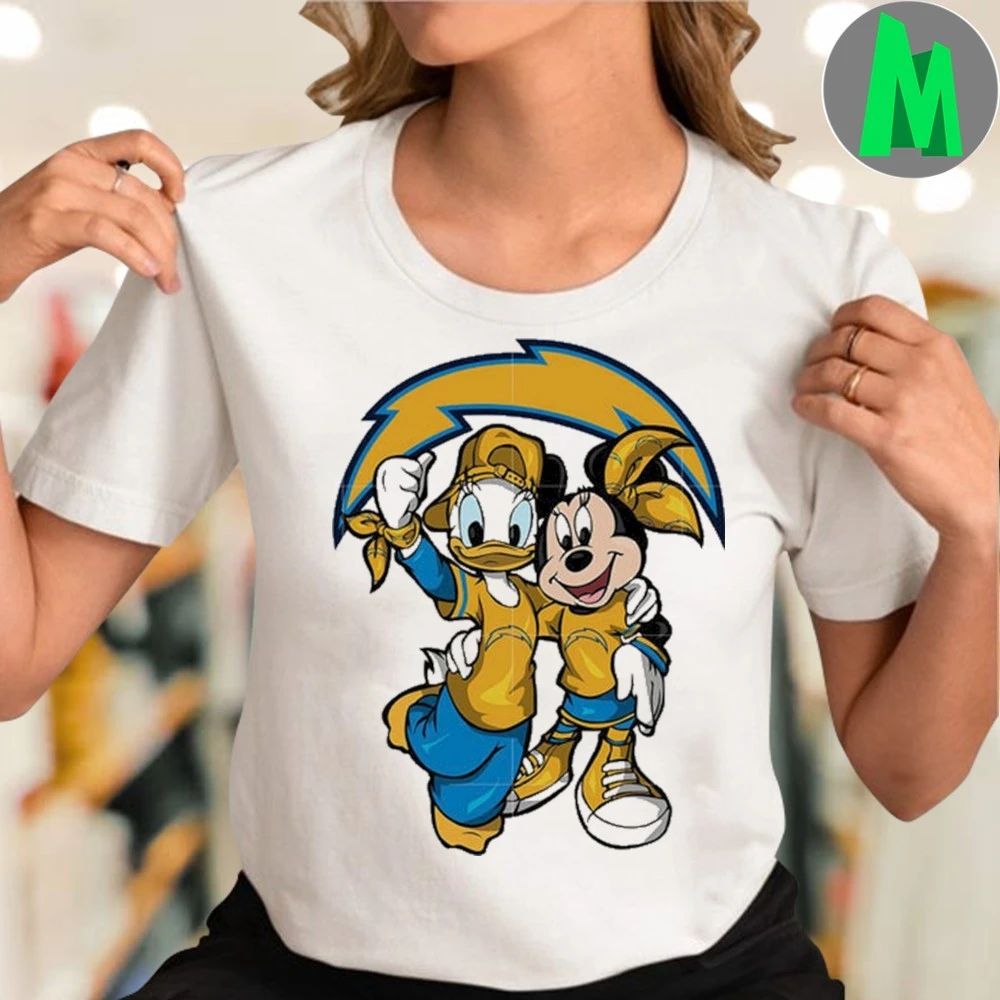 Daisy Minnie Los Angeles Chargers Logo 2025 Shirt