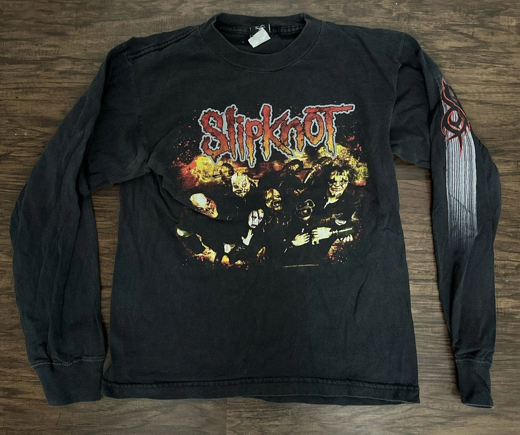 VTG Vintage RARE 2003 Slipknot Long-sleeve Shirt Size Small Metal Official OEM