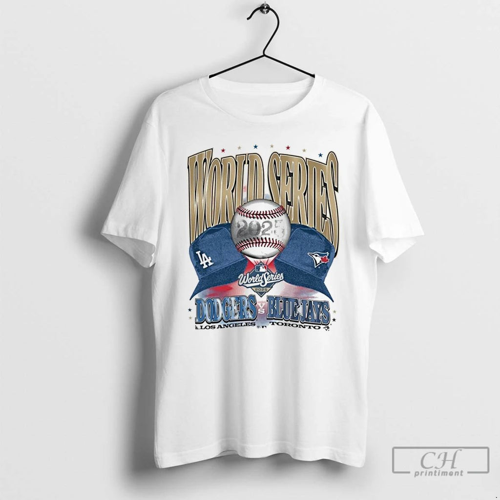 Classic Los Angeles Dodgers Vs Toronto Blue Jays 2025 World Series Participant Dueling Caps