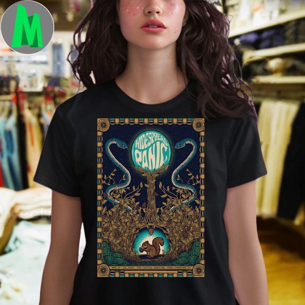 Widespread Panic 11 21-11 23 2025 Capitol Theatre in Port Chester NY Poster Shirt