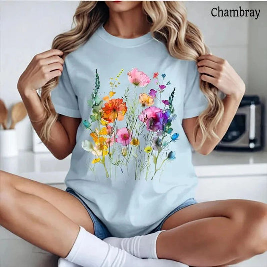 Boho Cottagecore Comfort Tee Shirt Aesthetic Soft Relax