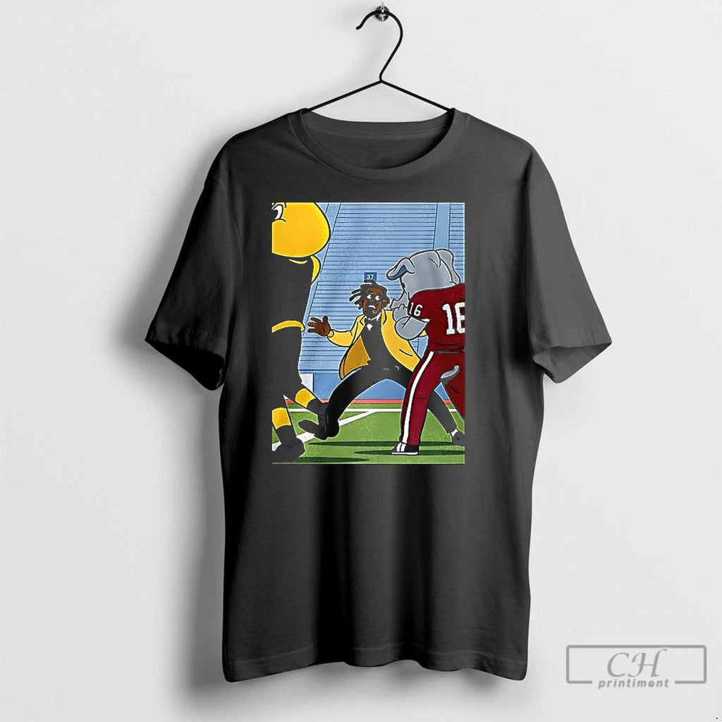 Classic Cam Newton Slap Alabama Crimson Mascot Cartoon
