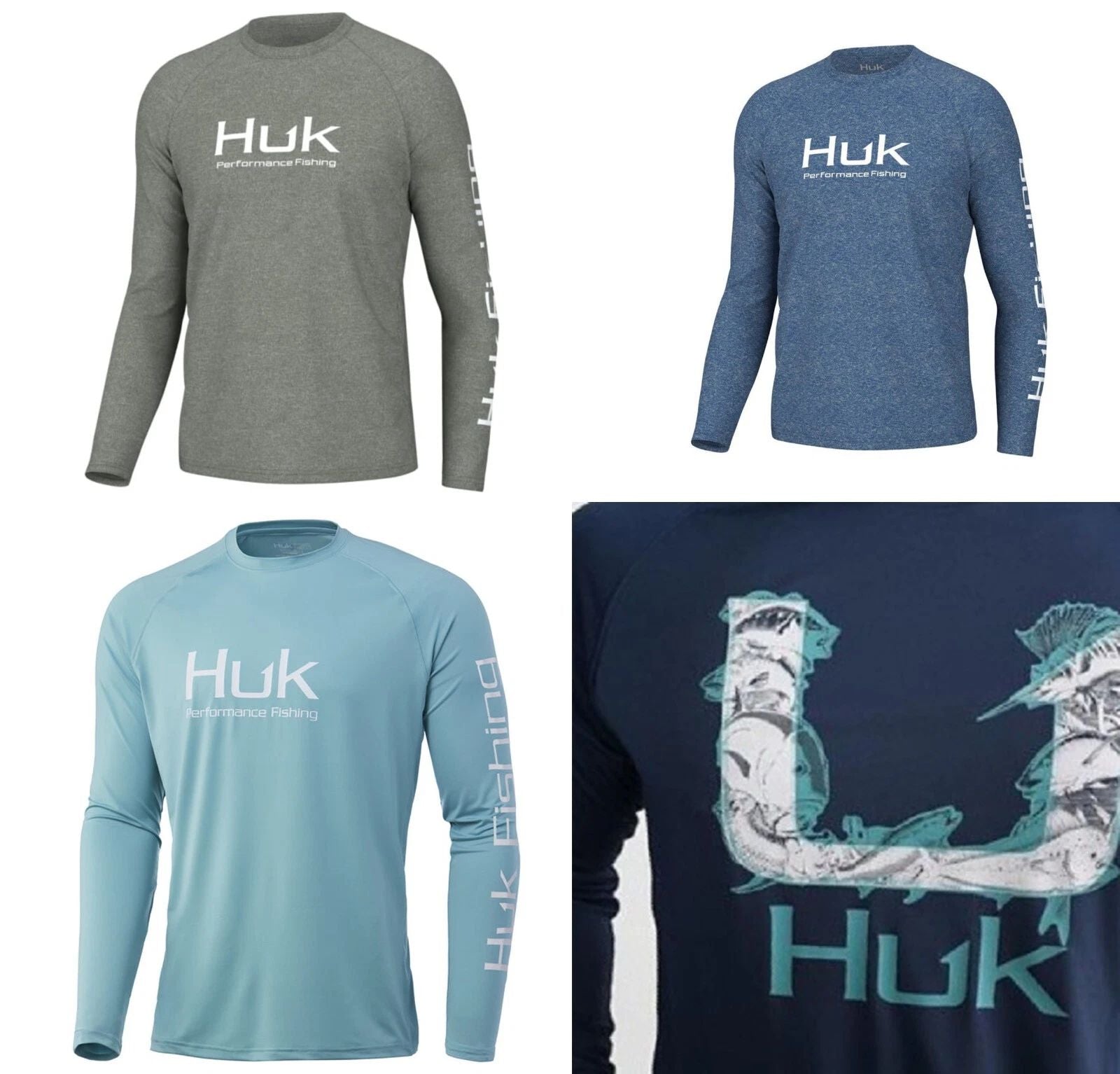 HUK Pursuit Long Sleeve Shirt H1200- CHOOSE YOUR STYLE, COLOR AND SIZE!