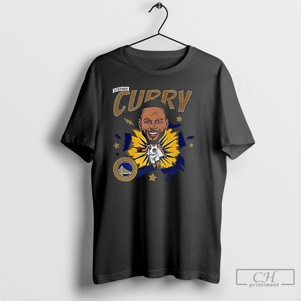 Classic Stephen Curry Golden State Warriors Nba Humorous Caricature Player T Shirts