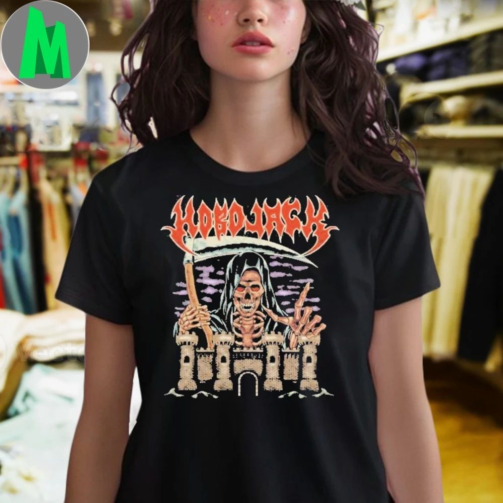 Hobo Jack Death’s Door Black Heavy Faded Band Shirt
