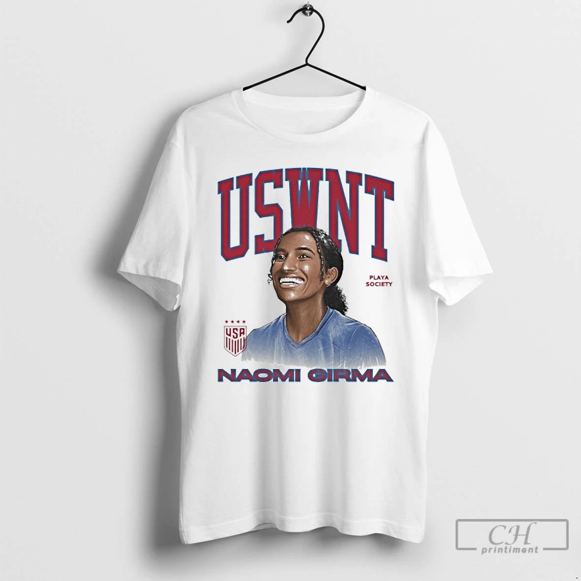 Classic Uswnt Naomi Girma Player T Shirts