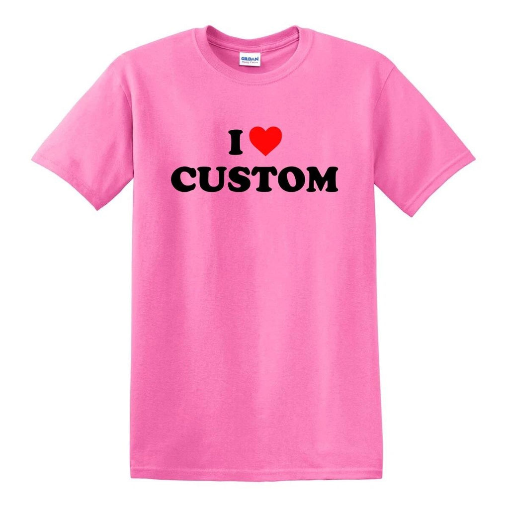 I HEART CUSTOM TEXT NAME NICOLE GIRLFRIEND MY LOVE VALENTINE GF GIFT TEE T-SHIRT