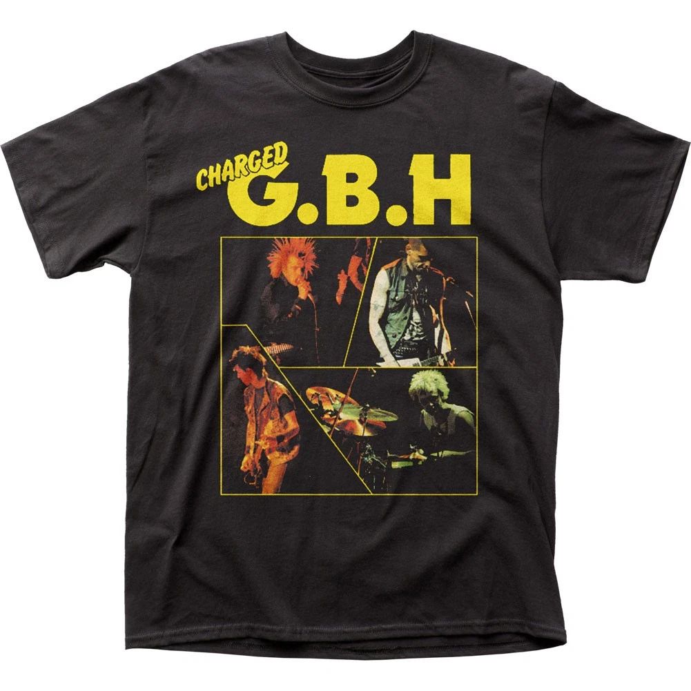 GBH Catch 23 Mens T Shirt Music Classic Concert Charged Rock Band Tee New Black