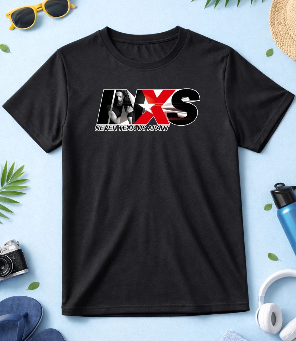 INXS Never Tear Us Apart Black/White Men-Women T Shirt K123