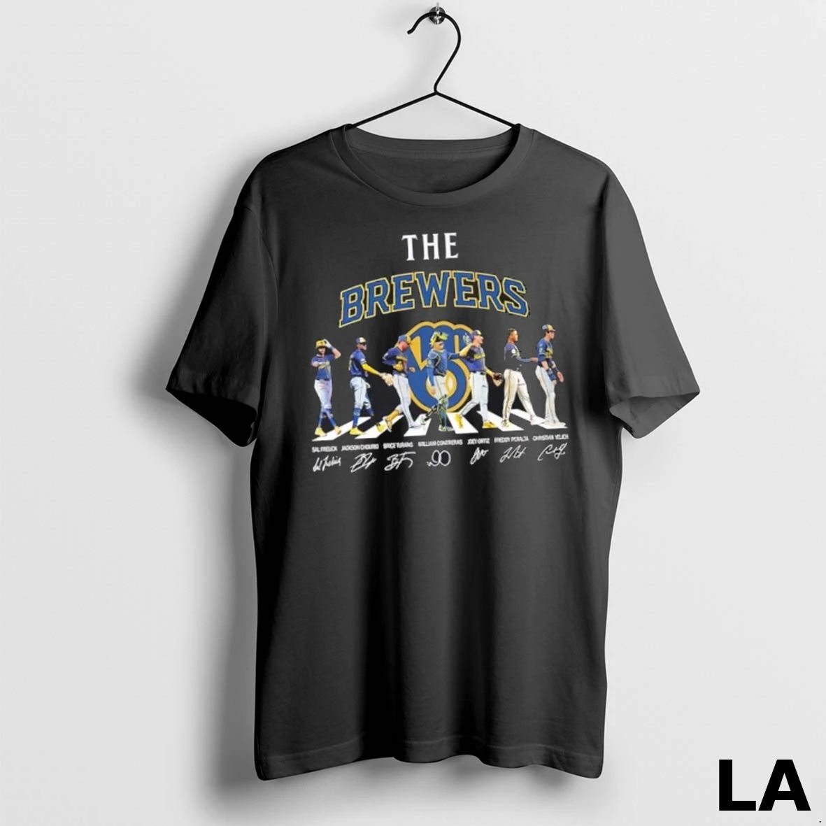 Original Milwaukee Brewers Christian Yelich And Players Abbey Road Signatures