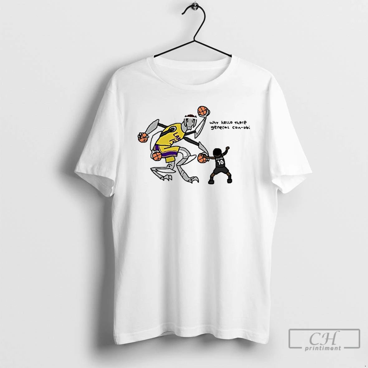 Classic Lakers Vs Timberwolves Why Hello There General Con Obi T Shirts