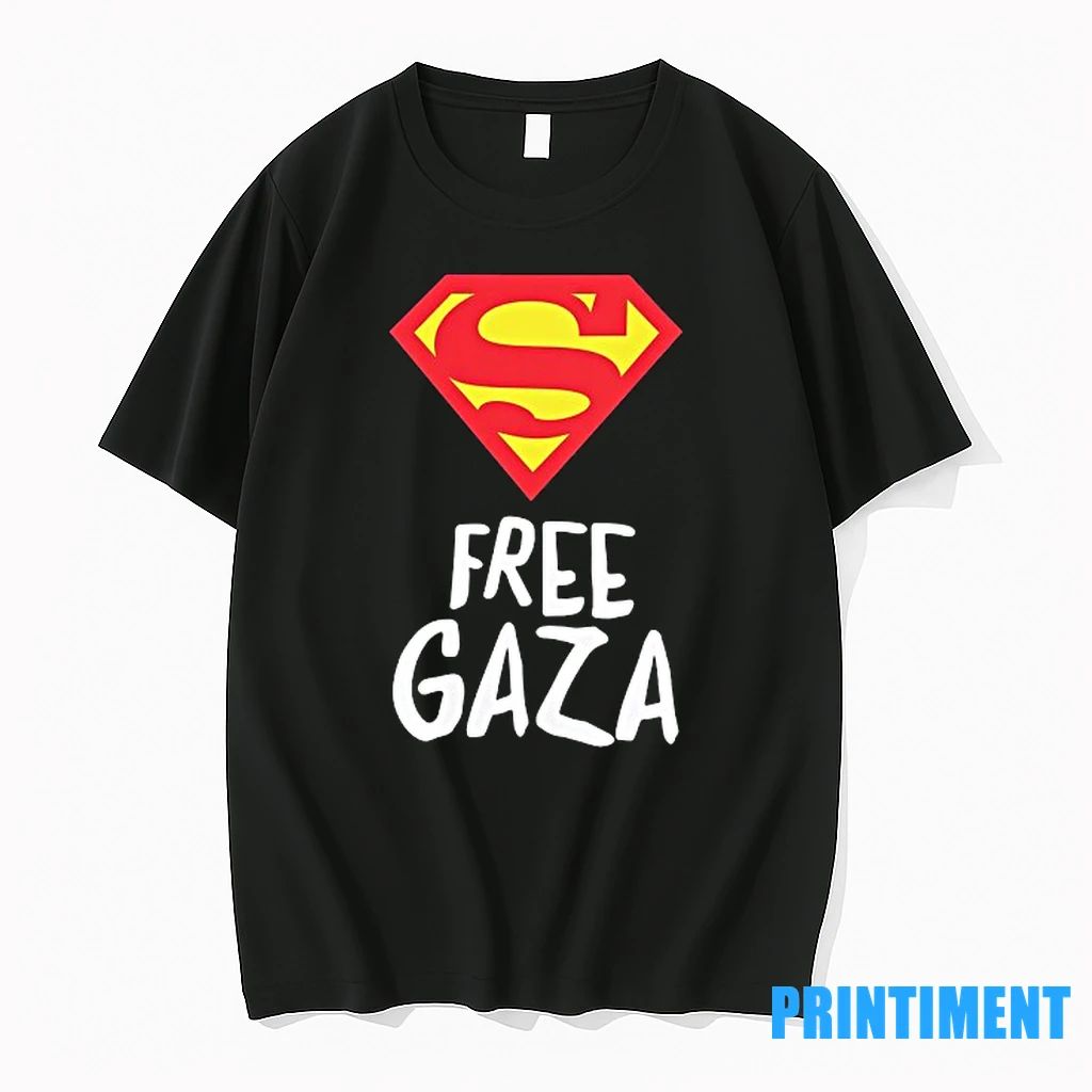 Superman Free Gaza Logo Tshirts Sweater
