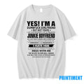Yes Im A Dumfuck Girlfriend But Not Yours Junkie Boyfriend Tshirts Sweater